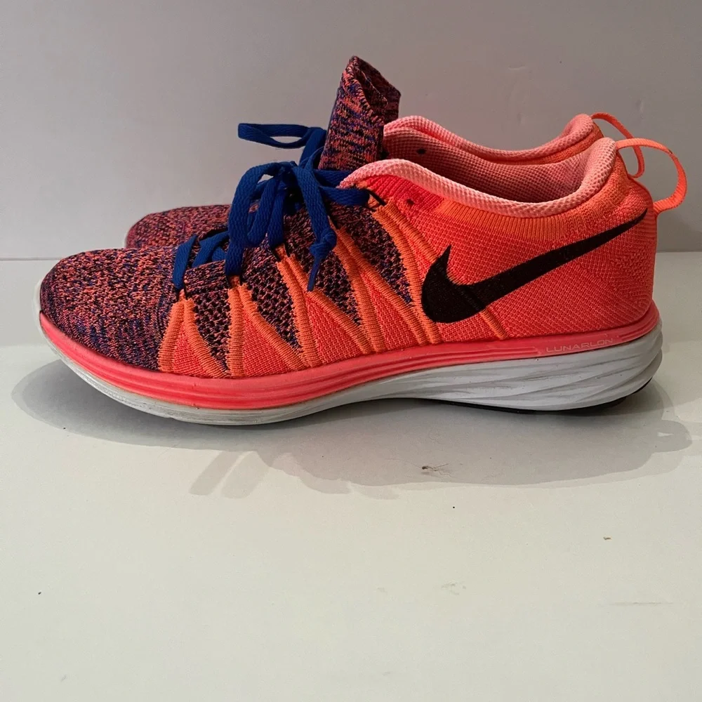 Nike Flyknit Lunar 2 Mango 620658-800 Women’s Sz. 8.5 - Picture 6 of 8